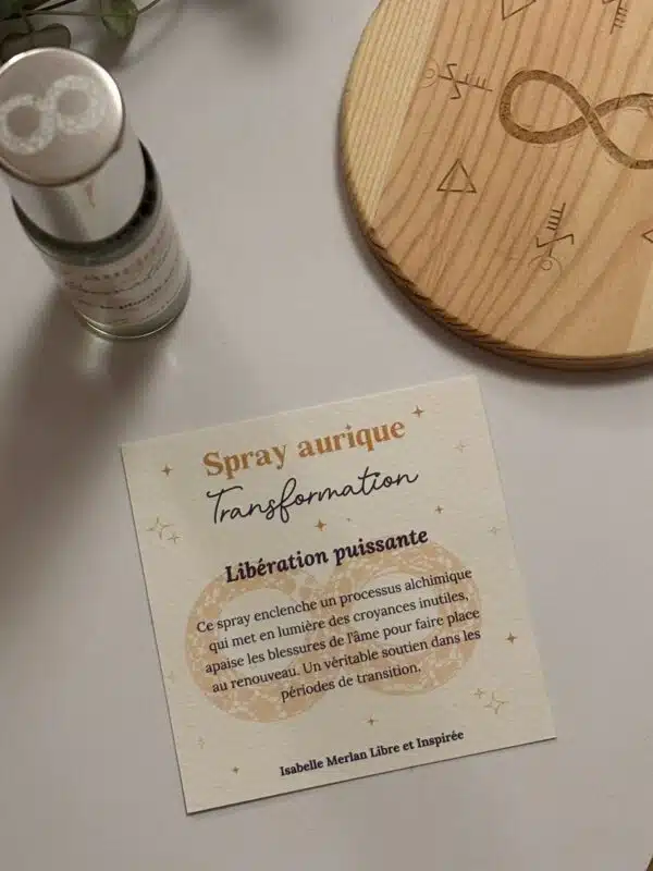 Spray aurique transformation, brume aurique transformation