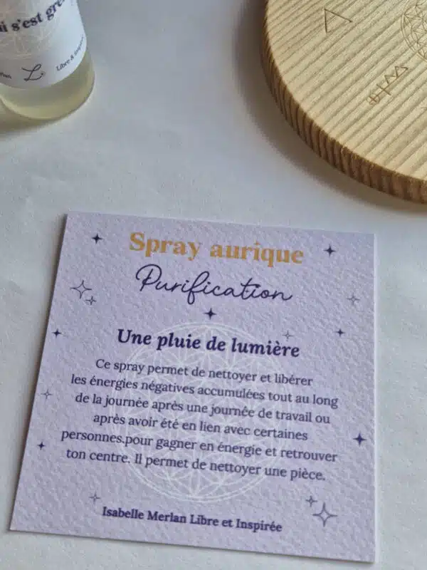 Spray aurique purification – Image 2