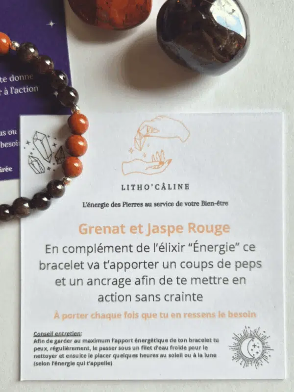 Bracelet énergie pour le coffret Lith'essentielle énergie
